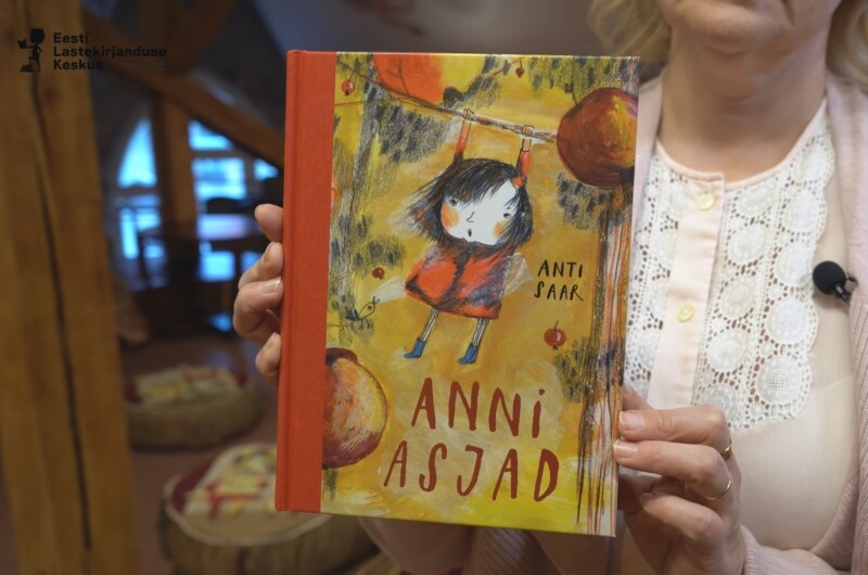 Jaanika Palm keskuse pööningul raamatuga, Anni asjad