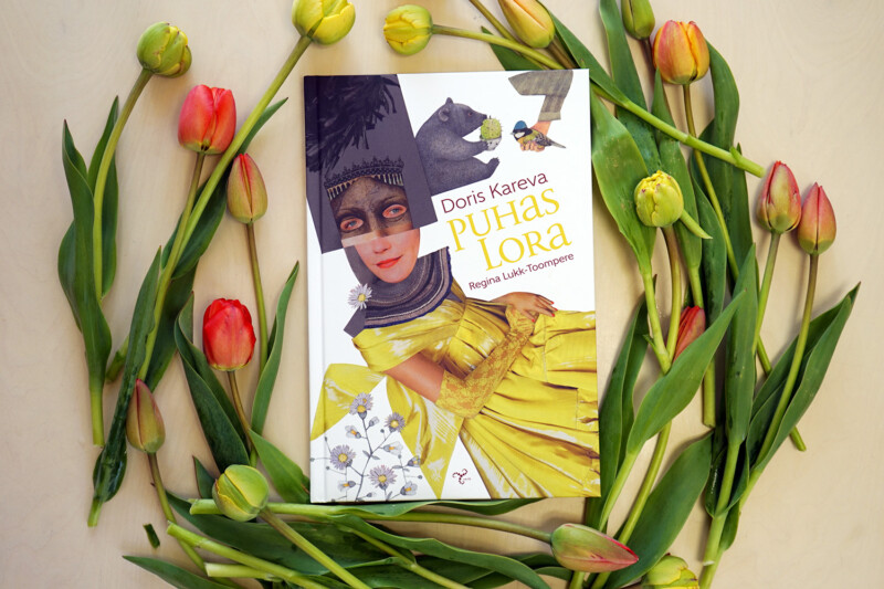 Raamat ,Puhas lora, tulpide keskel