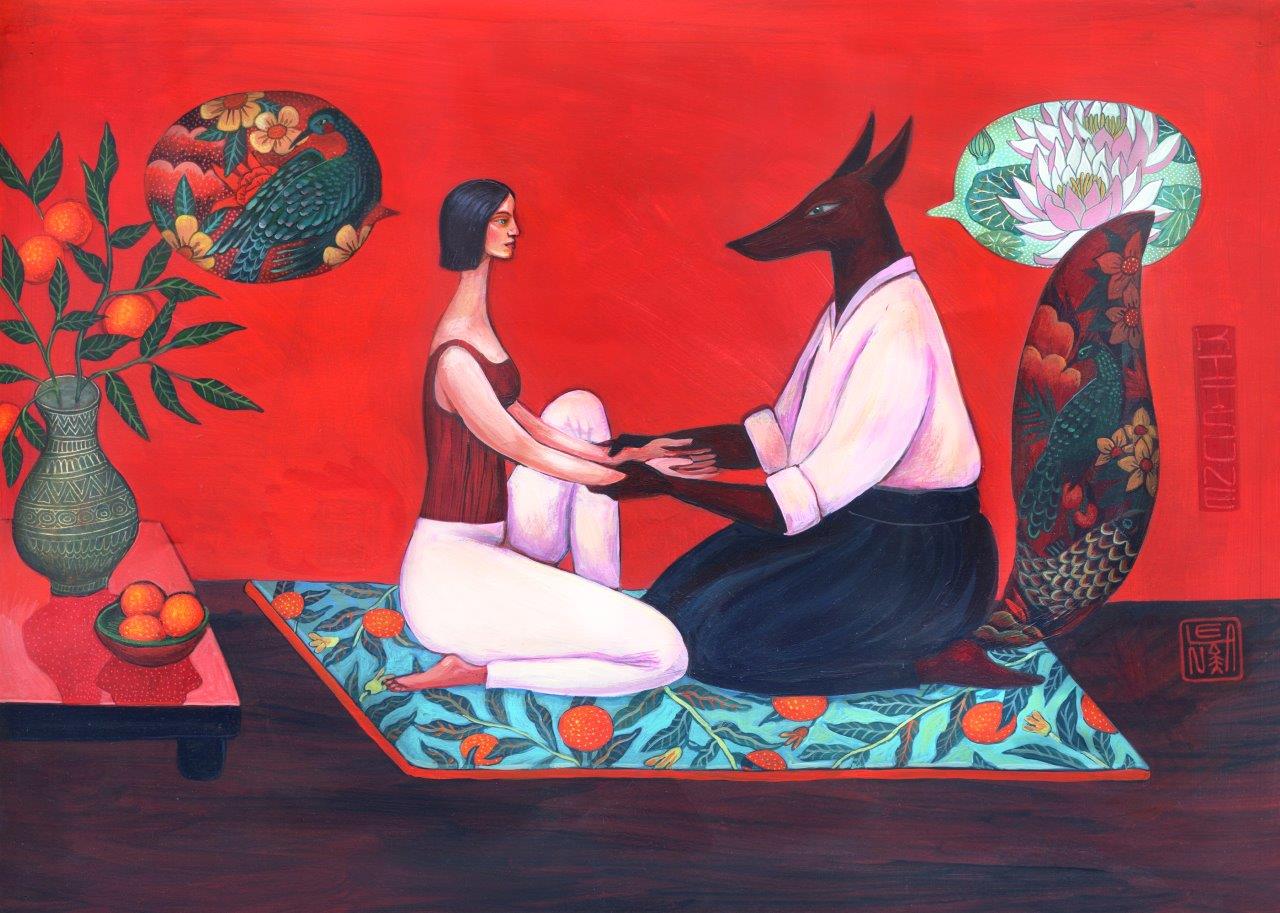 Ulla Saare illustreeritud raamatud ja tema töövahendid