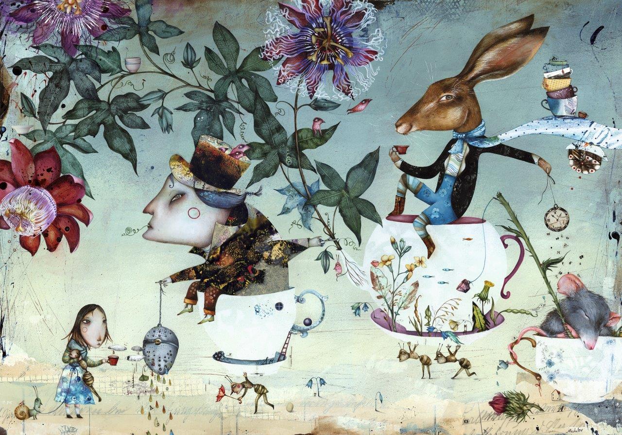 Natalie Pudalovi illustratsioon, It's Always Tea Time