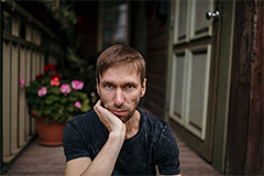 Näituse, Joostes huntidega, tööd Läti Rahvusraamatukogus