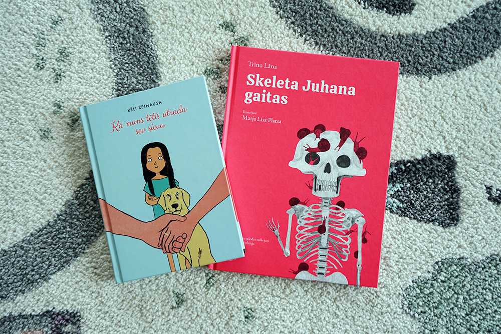 Näituse, Joostes huntidega, tööd Läti Rahvusraamatukogus