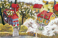 Näituse, Joostes huntidega, tööd Läti Rahvusraamatukogus